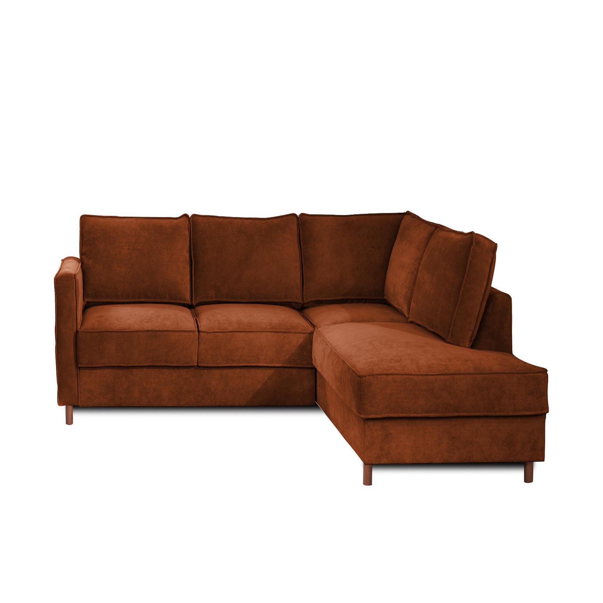Voir la diapositive 1 : LISA DESIGN Jake - canapé d'angle droit - convertible - 5 places - en velours côtelé