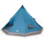 Voir la diapositive 3 : VIDAXL Tente Familiale Tipi Bleue Imperméable pour 12 Personnes