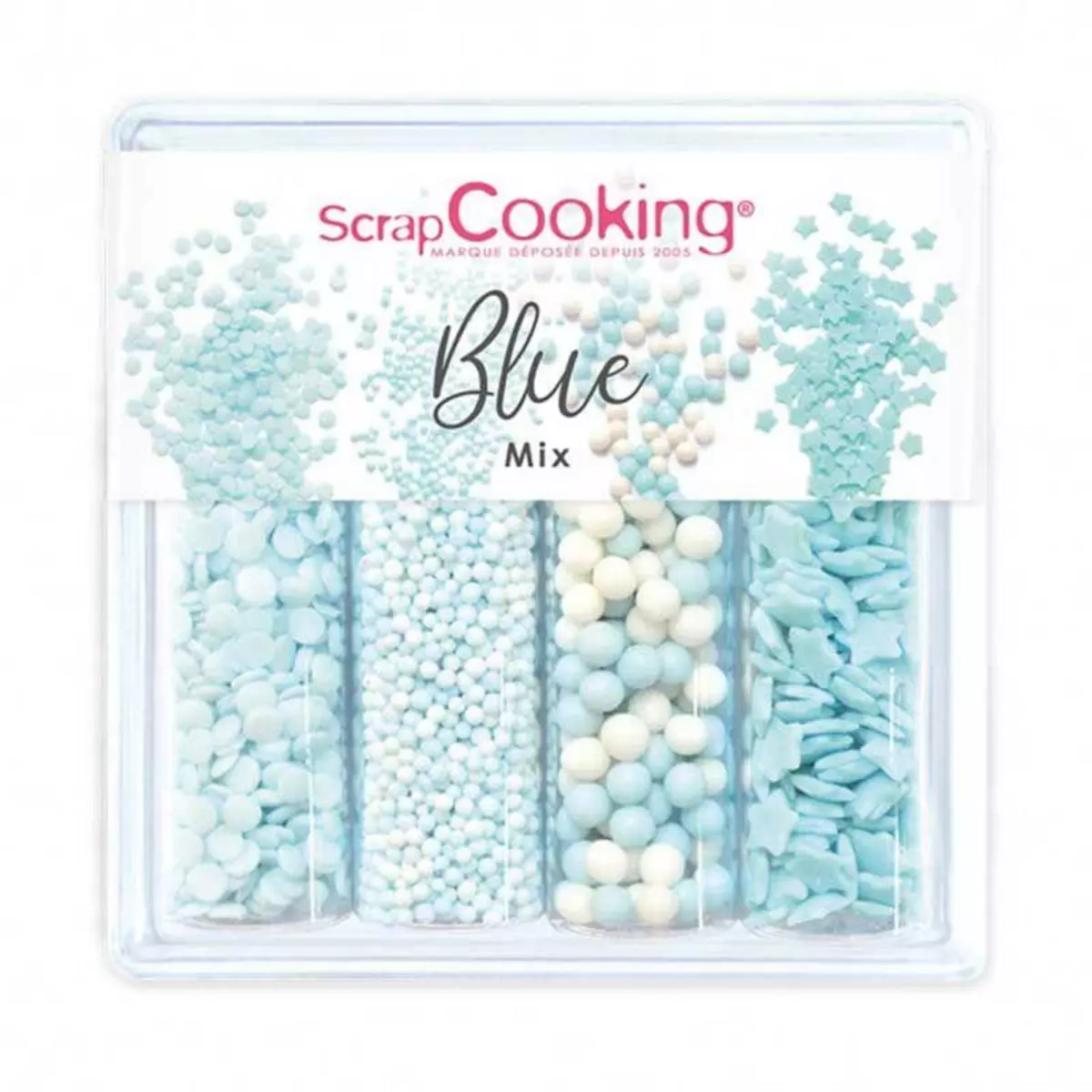 SCRAPCOOKING Mix de décors sucrés Bleus 64 g