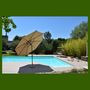 Voir la diapositive 2 : Givex Parasol rond - Taupe - 3m - TILT