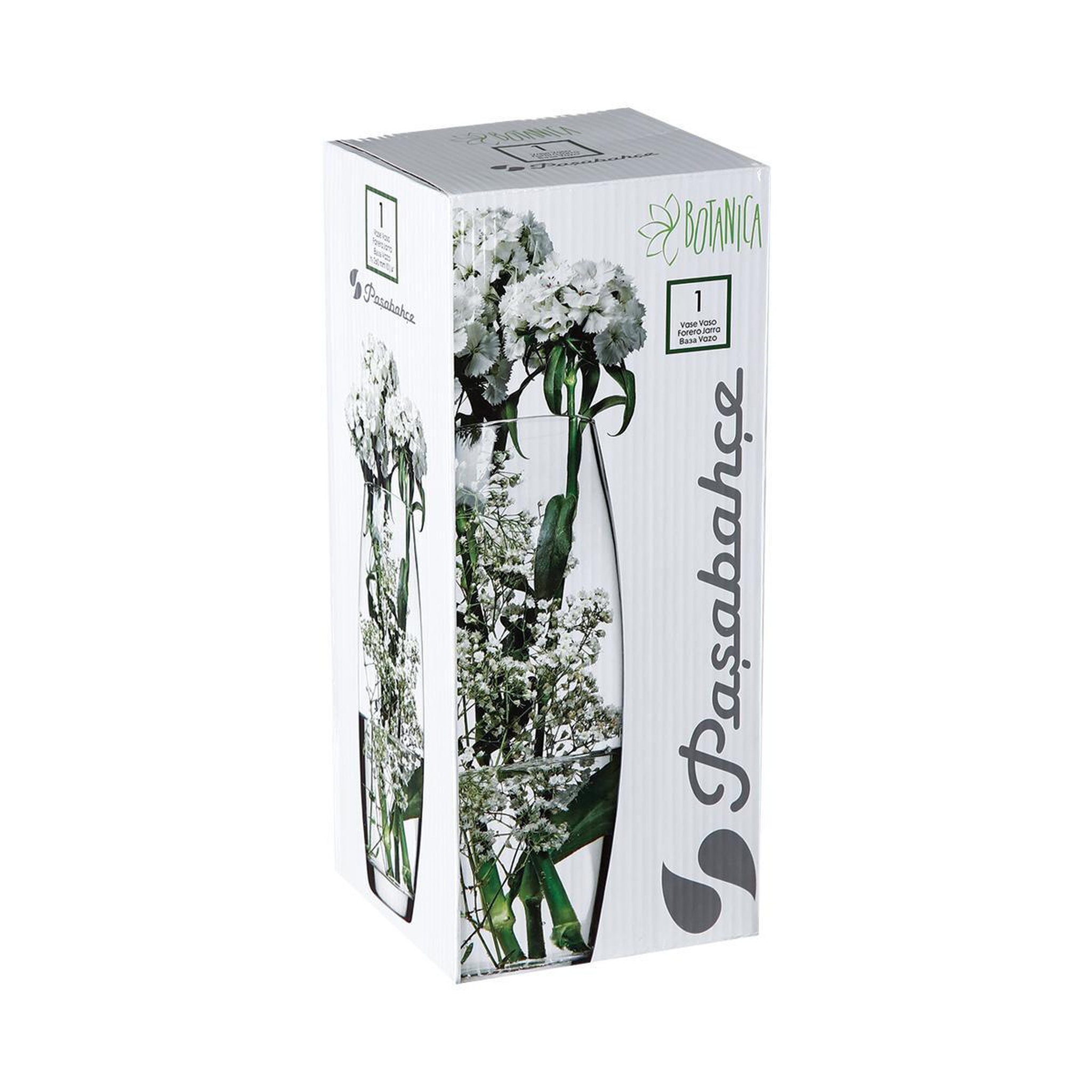 Voir la diapositive 4 : ATMOSPHERA Vase bombe  flora  26cm transparent