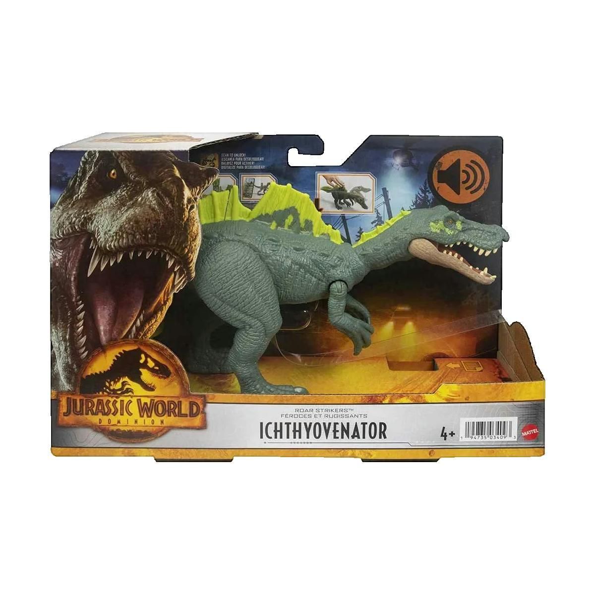 MATTEL Figurine d'action Mattel Ichthyovenator articulée avec rugissements