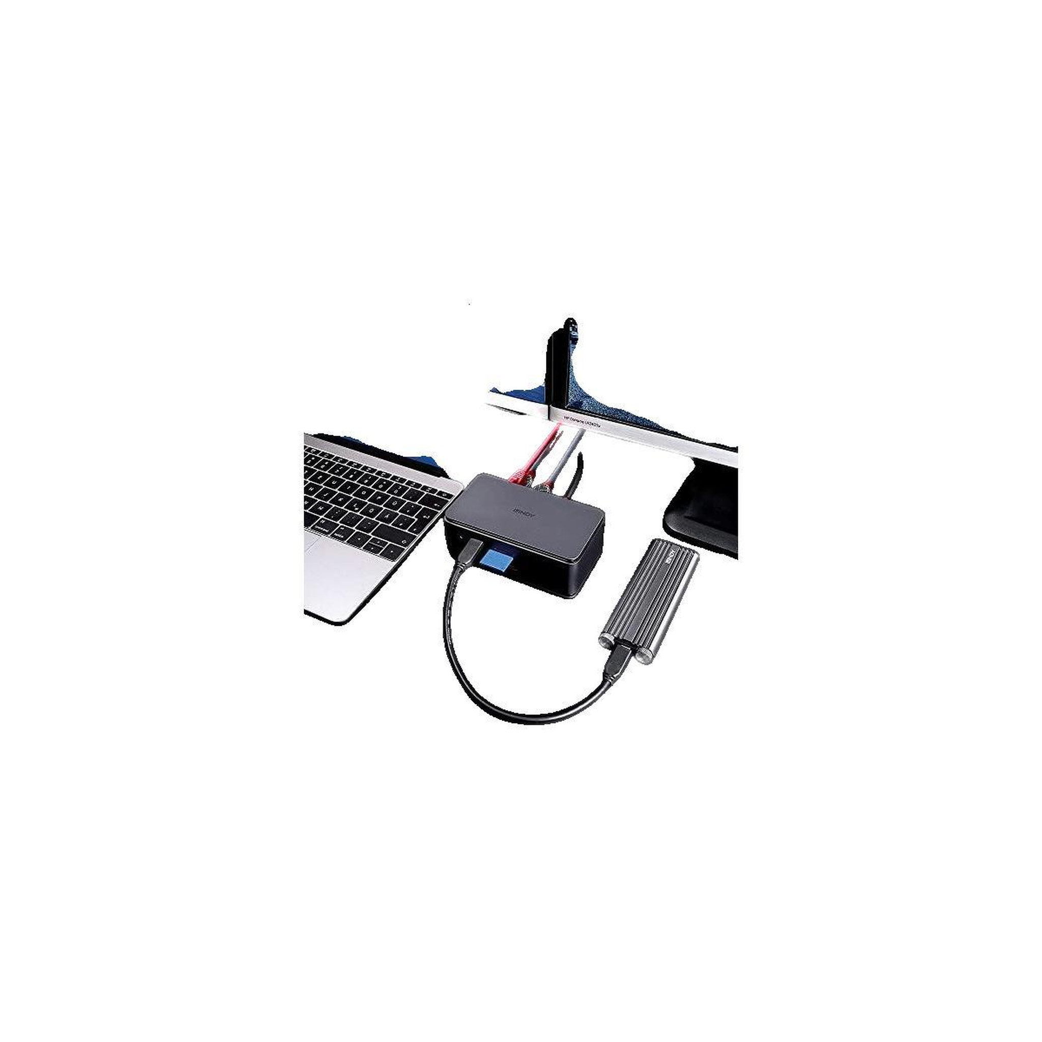 Voir la diapositive 3 : LINDY Station d'accueil Lindy DST-Pro USB4 anthracite