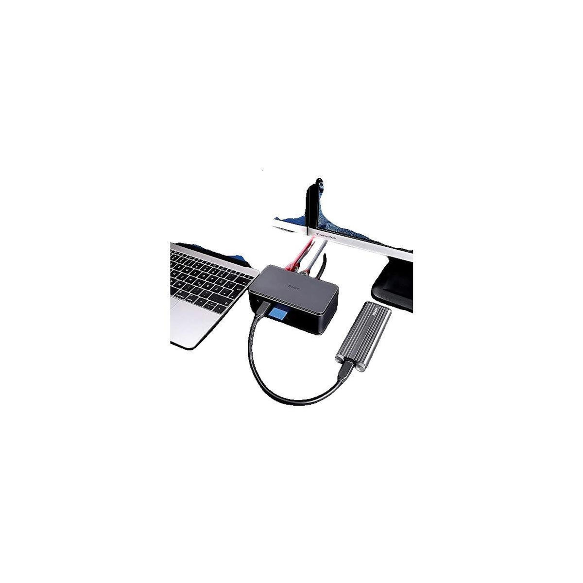 LINDY Station d'accueil Lindy DST-Pro USB4 anthracite