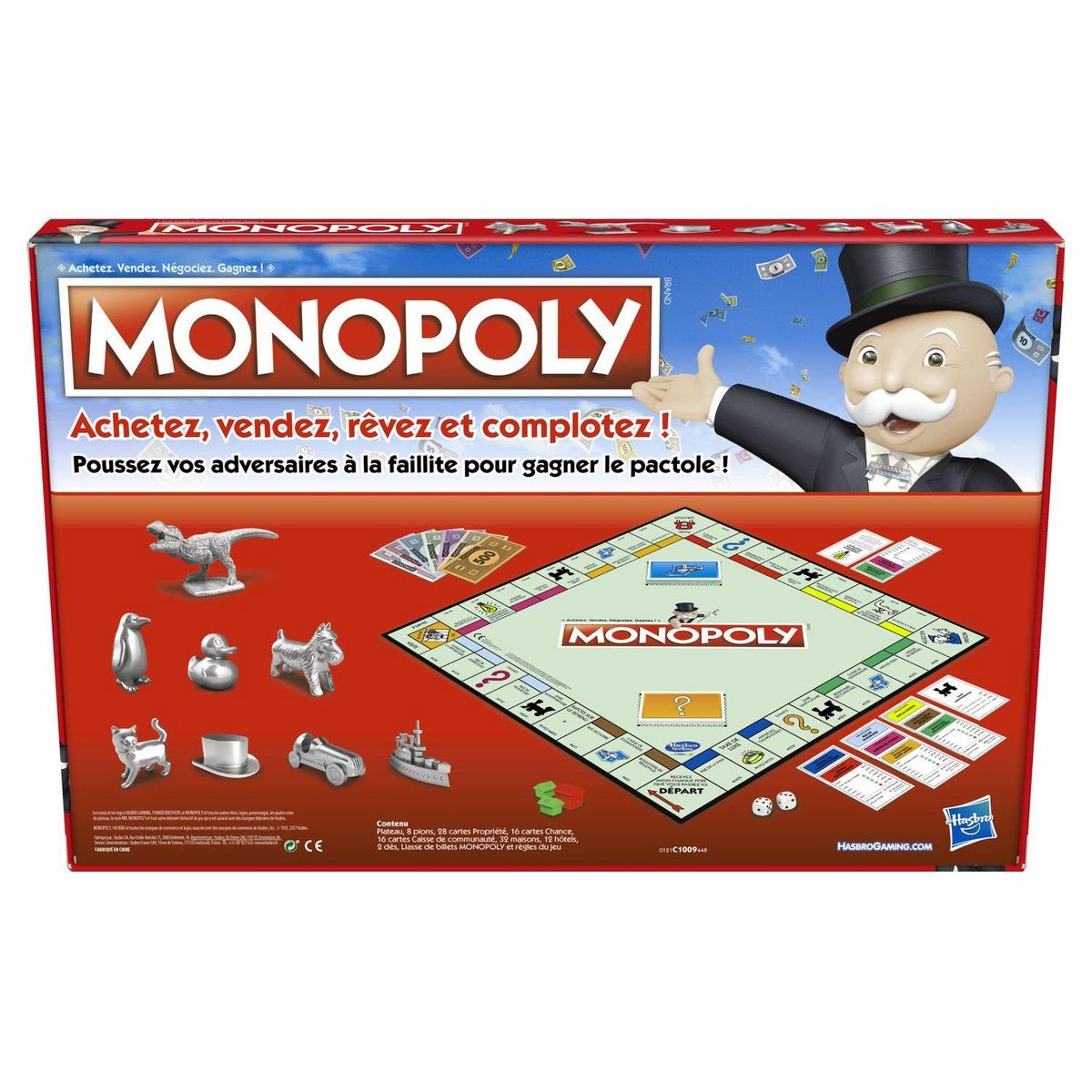 HASBRO Jeu Monopoly classique