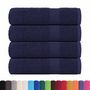 Voir la diapositive 2 : VIDAXL Serviettes de douche 4 pcs bleu marine 70x140 cm 100% coton
