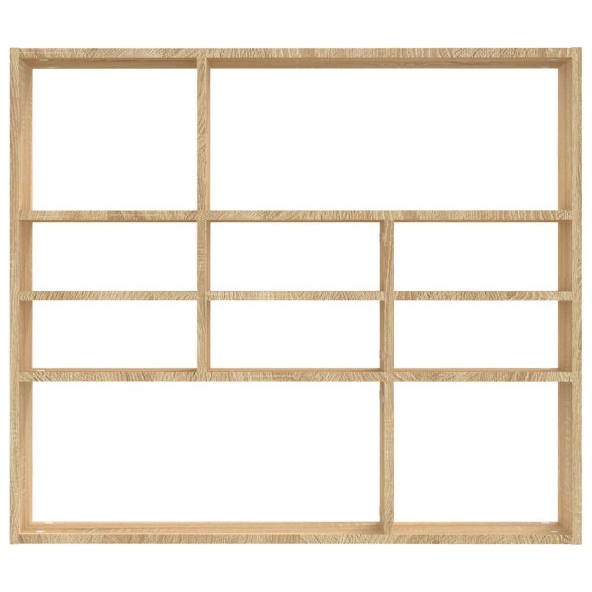 VIDAXL Etagere murale Chene sonoma 90x16x78 cm Bois d'ingenierie