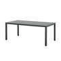 Voir la diapositive 4 : MARKET24 Ensemble table de jardin 6 personnes : Table + 6 chaises - Structure en aluminium - L180 x P 90 x H 72 cm - Gris anthracite