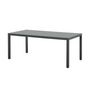 Voir la diapositive 4 : MARKET24 Ensemble table de jardin 6 personnes : Table + 6 chaises - Structure en aluminium - L180 x P 90 x H 72 cm - Gris anthracite