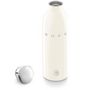 Voir la diapositive 2 : SMEG Gourde isotherme 0.5l en acier inoxydable crème - WBF01CR
