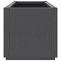 Voir la diapositive 5 : VIDAXL Jardiniere gris fonce 80x36x35 cm PP