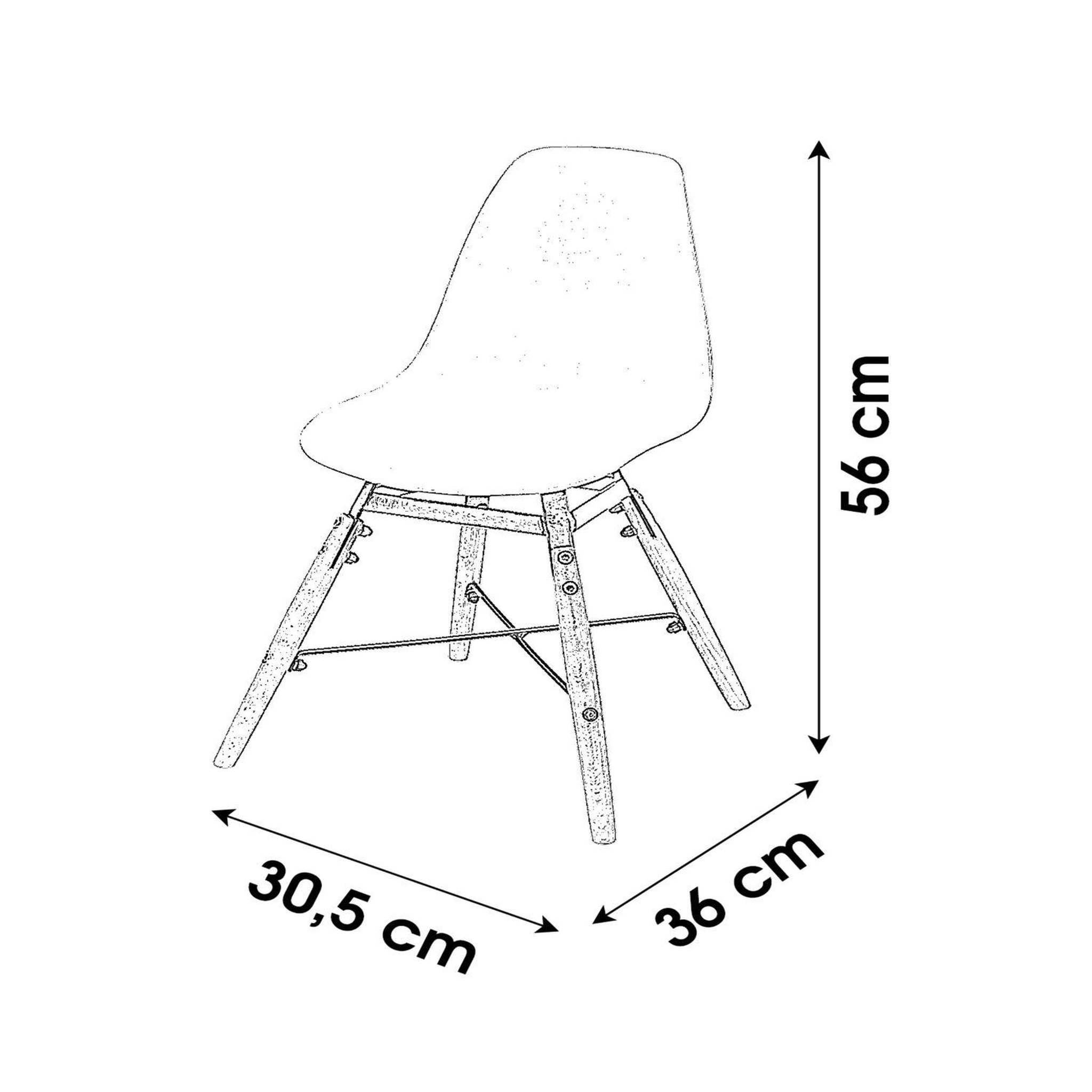Voir la diapositive 2 : DIVERS Chaise design scandinave enfant judy