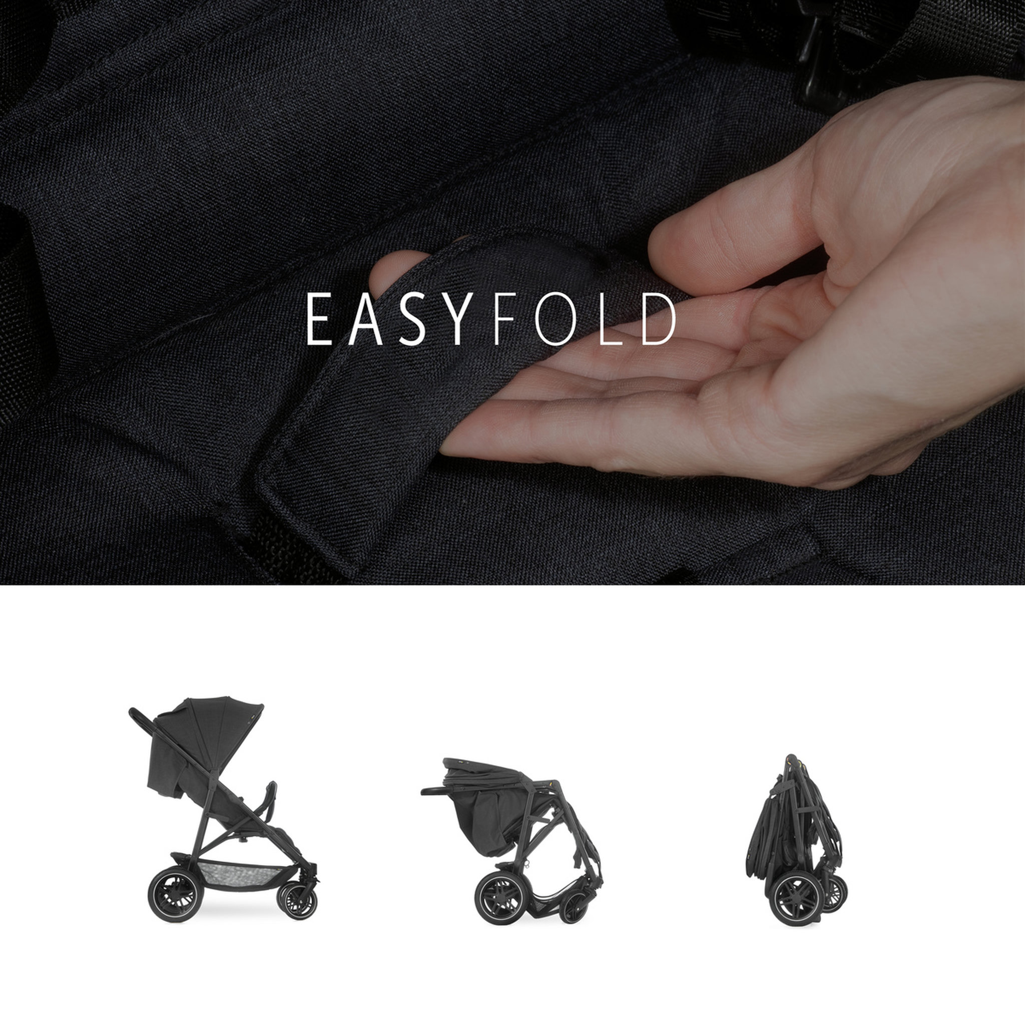 Voir la diapositive 7 : HAUCK Poussette double Uptown Duo Noir