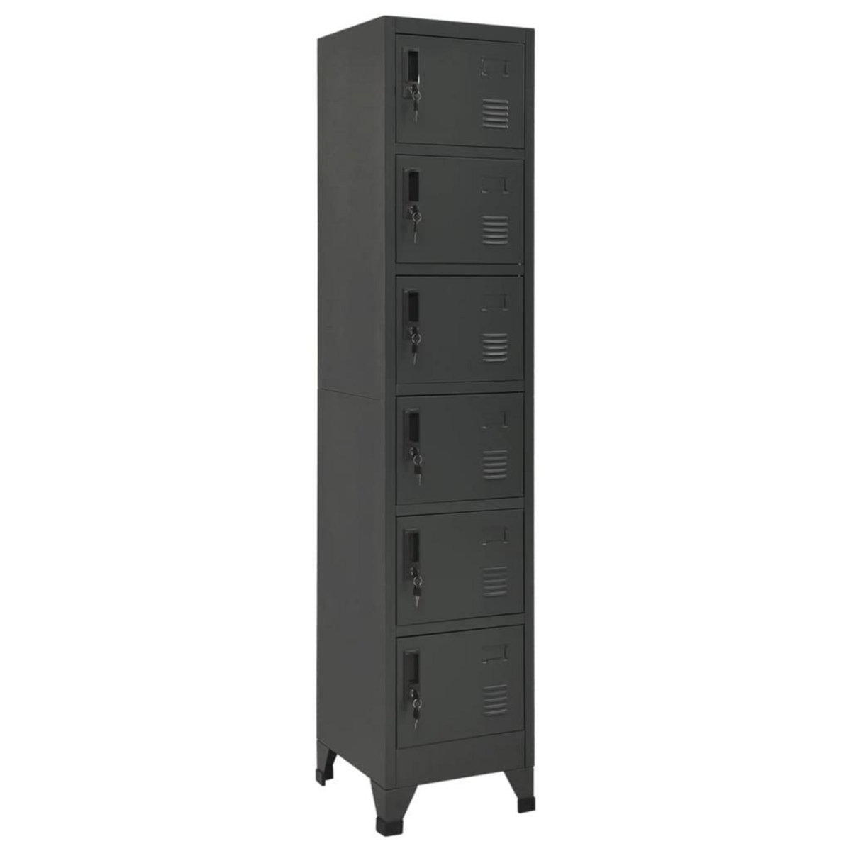 VIDAXL Armoire a casiers Anthracite 38x40x180 cm Acier