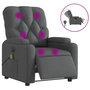 Voir la diapositive 2 : VIDAXL Fauteuil inclinable de massage electrique gris fonce tissu