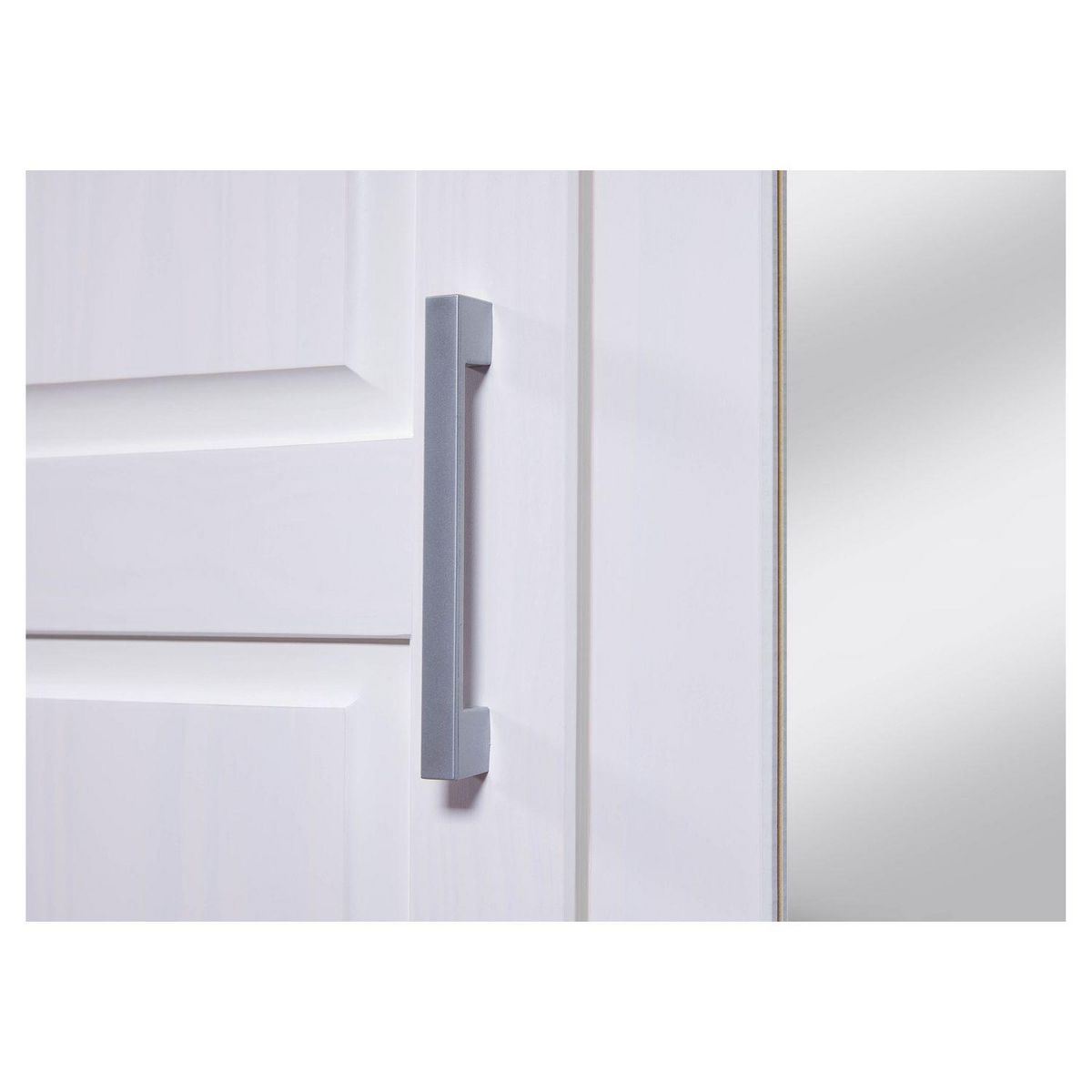 Armoire en  pin massif  3 tiroirs 3 portes +  miroir L140cm  GERALD