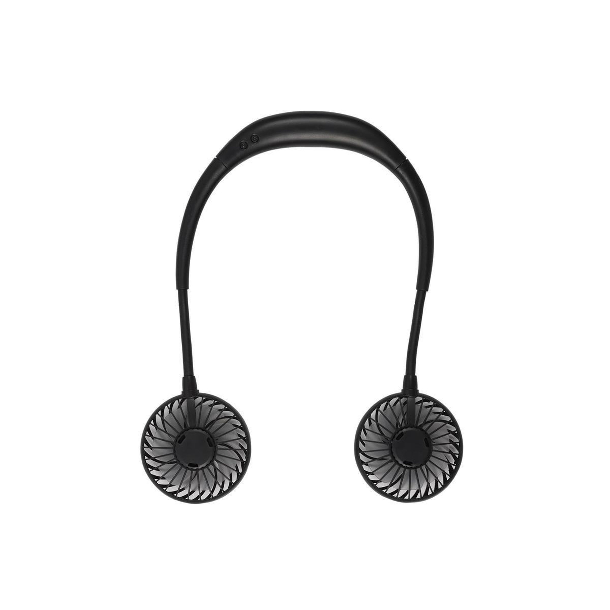 Voir la diapositive 1 : JET LAG Ventilateur rechargeable  tour de cou  26cm noir