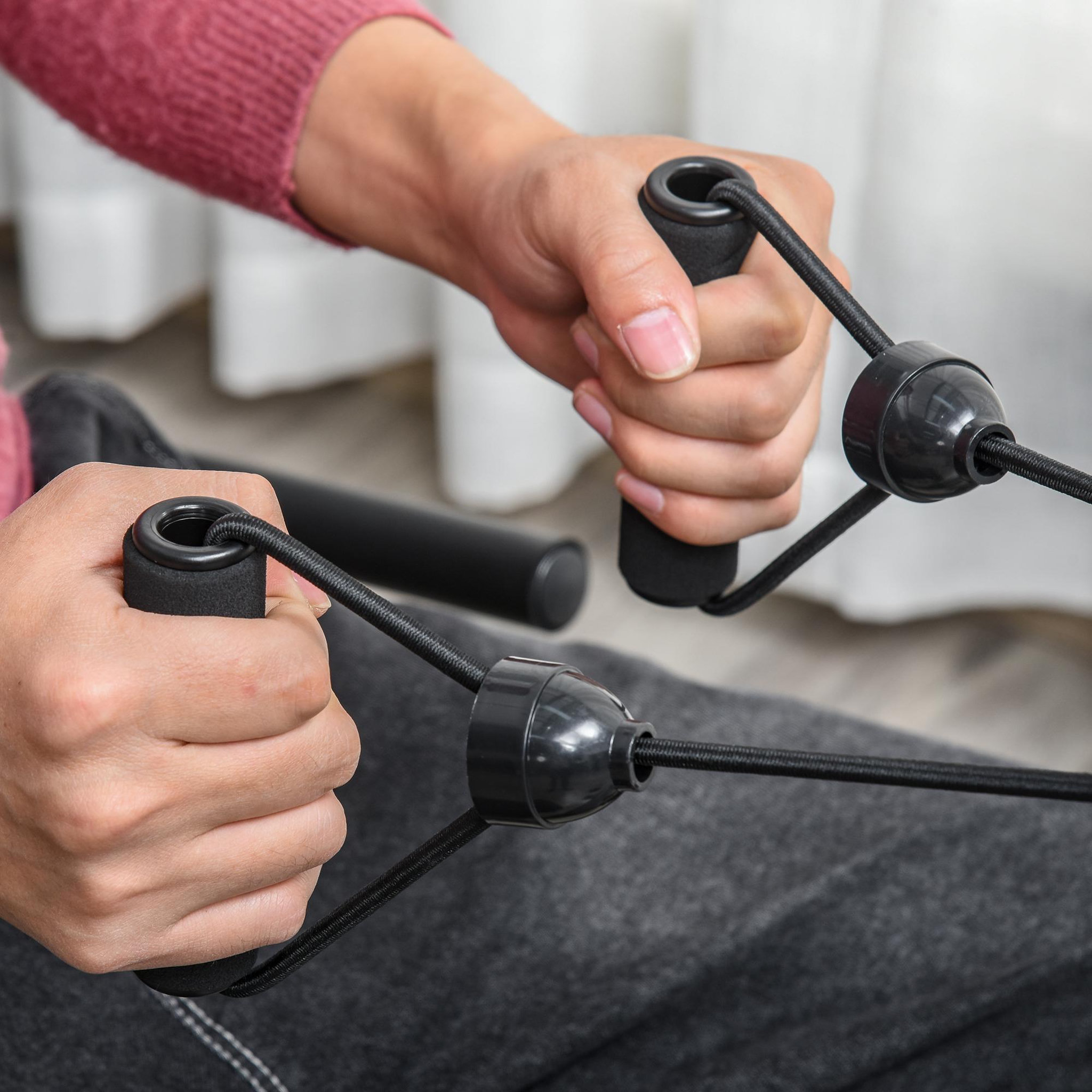 Voir la diapositive 4 : HOMCOM Vélo d'appartement semi-allongé magnétique écran LCD multifonction selle réglable 2 bandes résistance acier noir