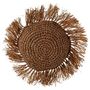 Voir la diapositive 1 : Paris Prix Coussin Déco en Raphia  Saffron  45cm Marron