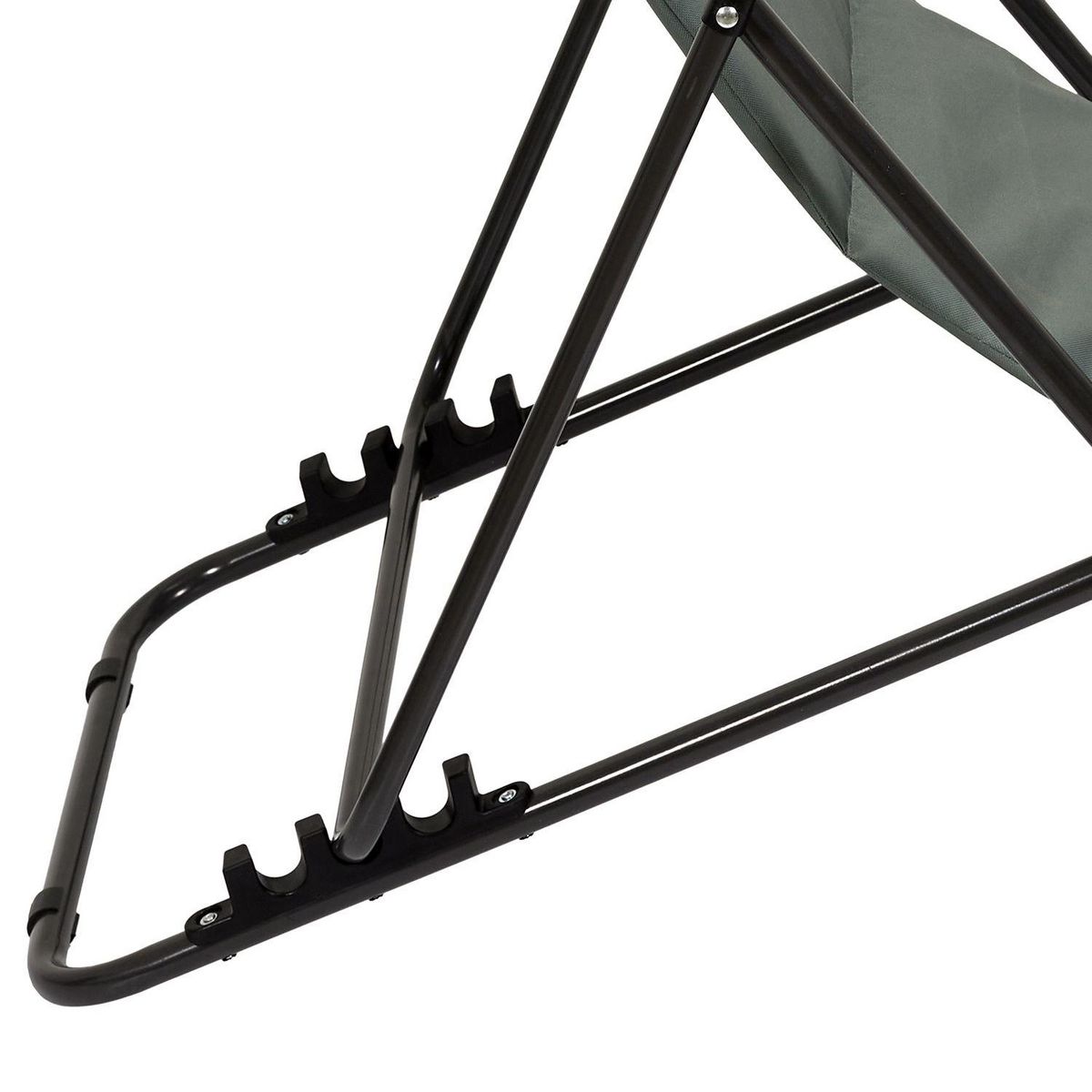 The Home Deco Factory Transat pliant avec repose tête - Vert kaki