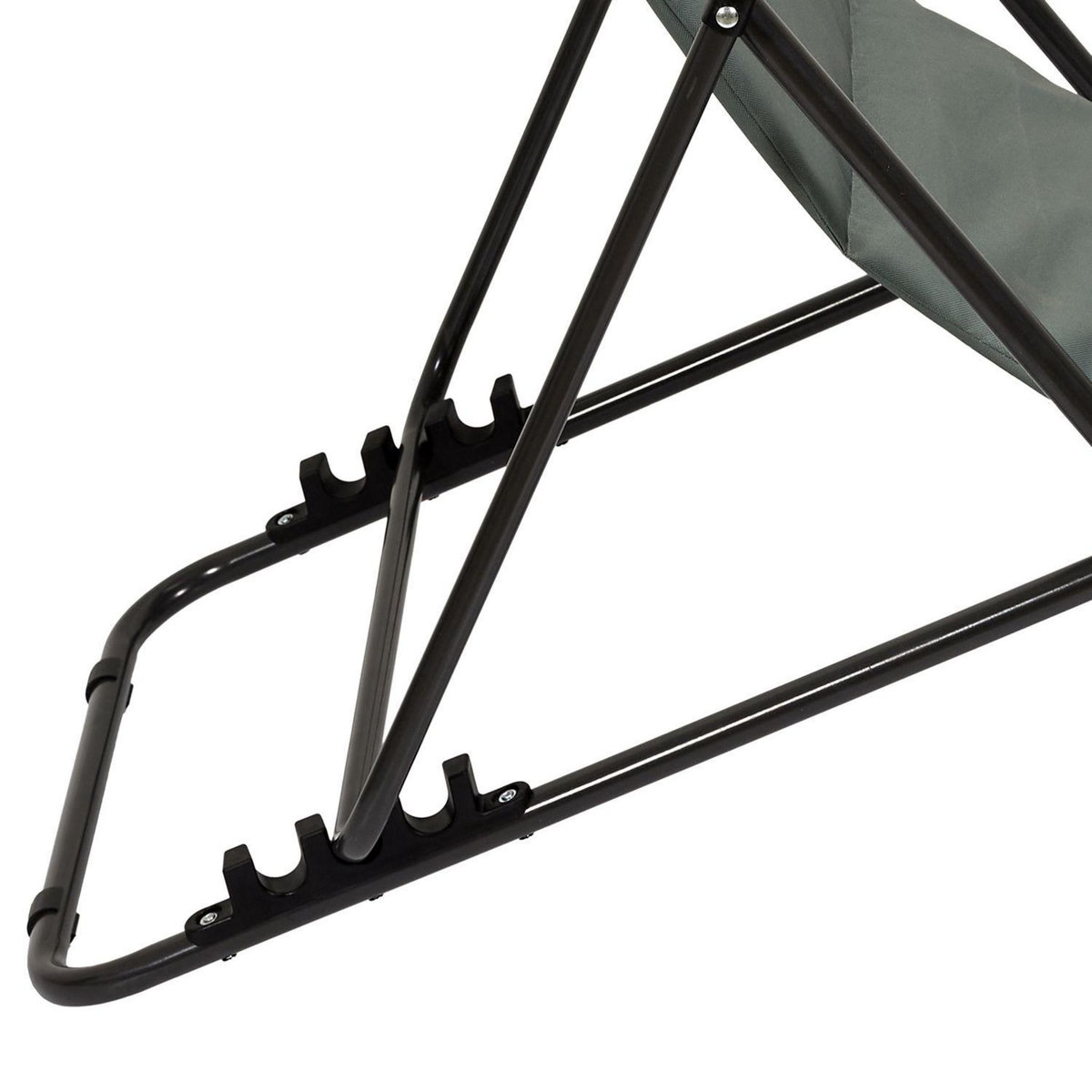 The Home Deco Factory Transat pliant avec repose tête - Vert kaki