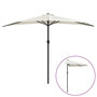 Voir la diapositive 2 : VIDAXL Parasol de balcon avec mat en aluminium Sable 300x155 cm Demi