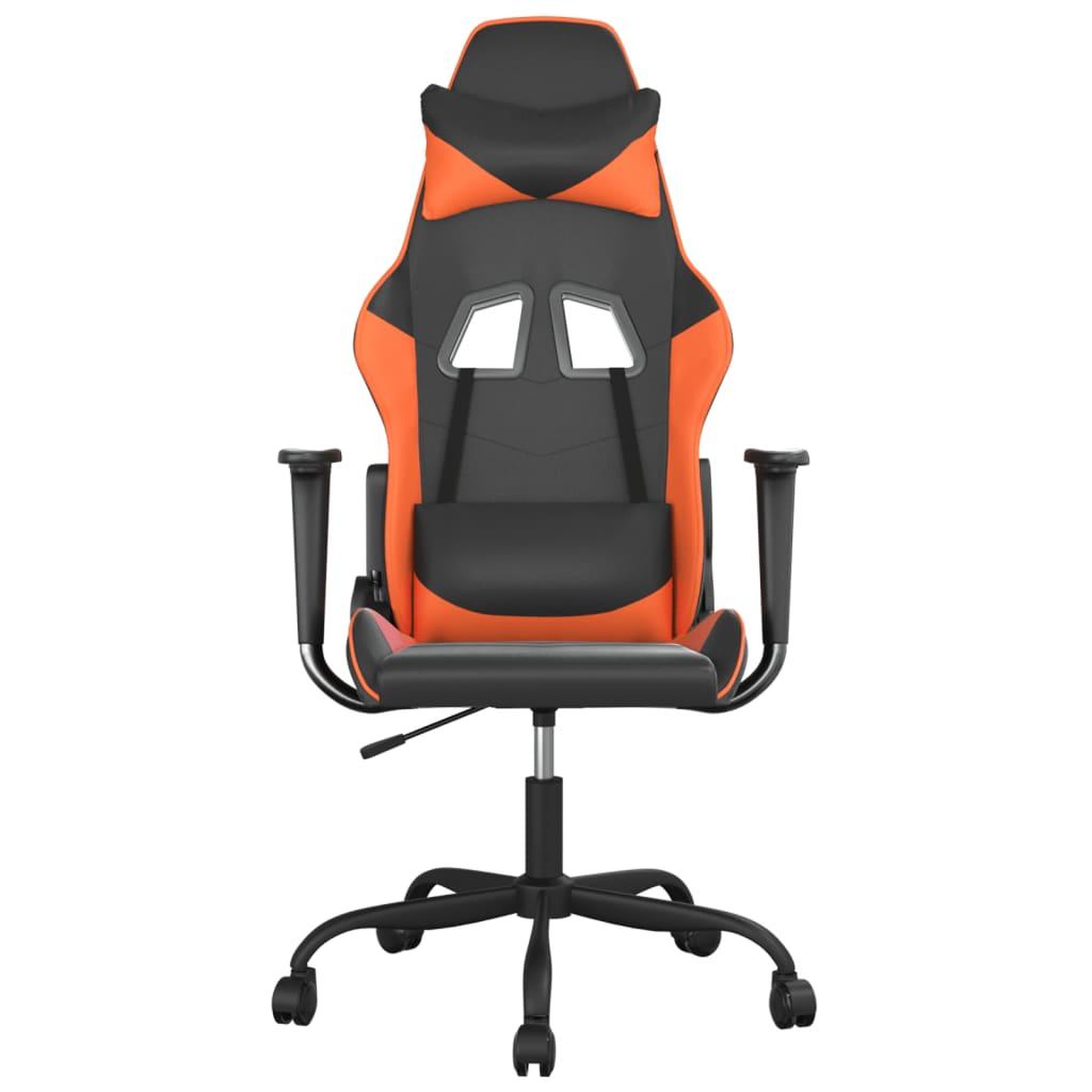 Voir la diapositive 3 : VIDAXL Chaise de jeu de massage Noir et orange Similicuir