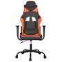 Voir la diapositive 3 : VIDAXL Chaise de jeu de massage Noir et orange Similicuir
