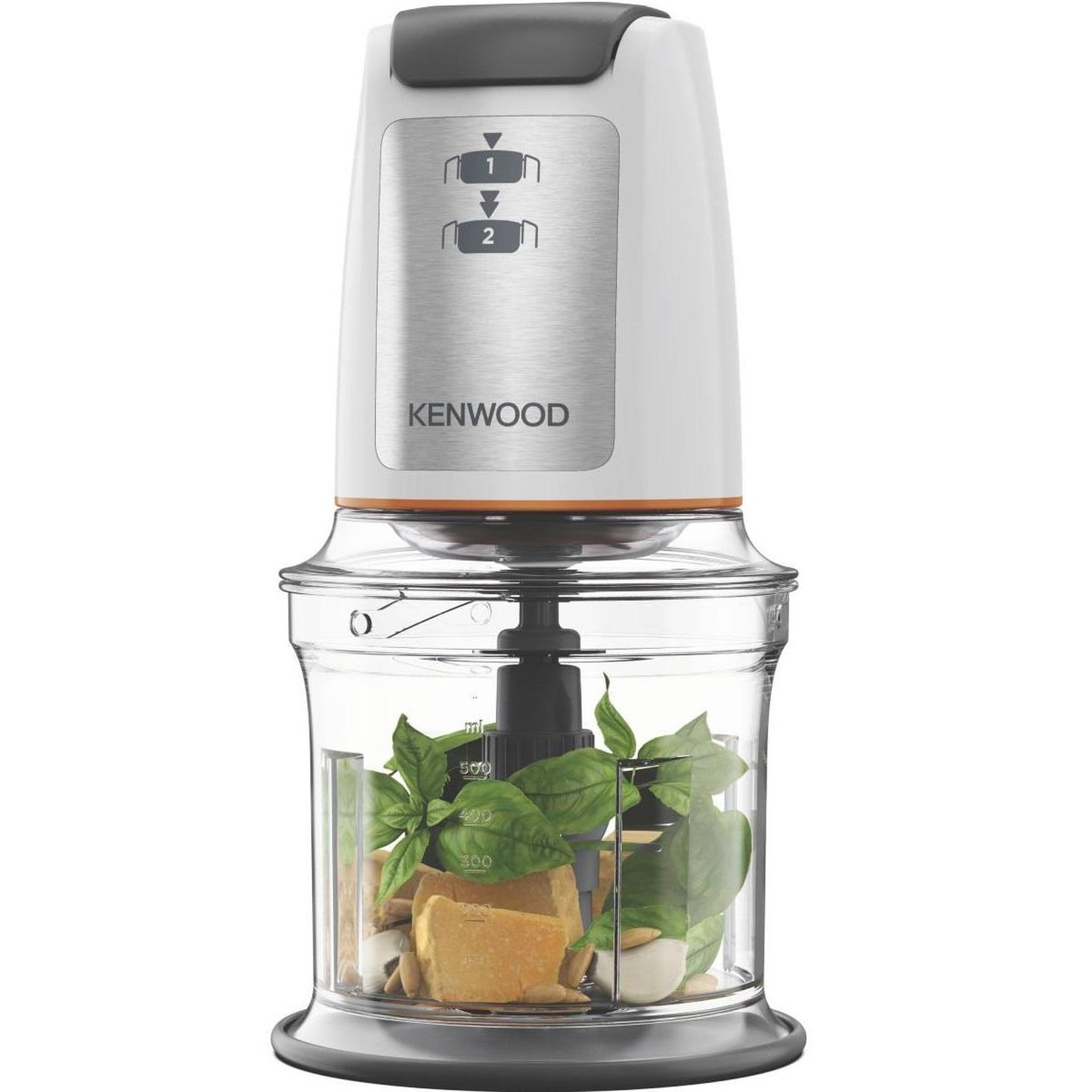 Voir la diapositive 4 : KENWOOD Mini-hachoir 0,5l 500w blanc - CHP61.100WH