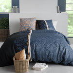 ATELIER DU COTON Housse de couette 240x220 ARABESQUE + 2 taies coton 57 fils