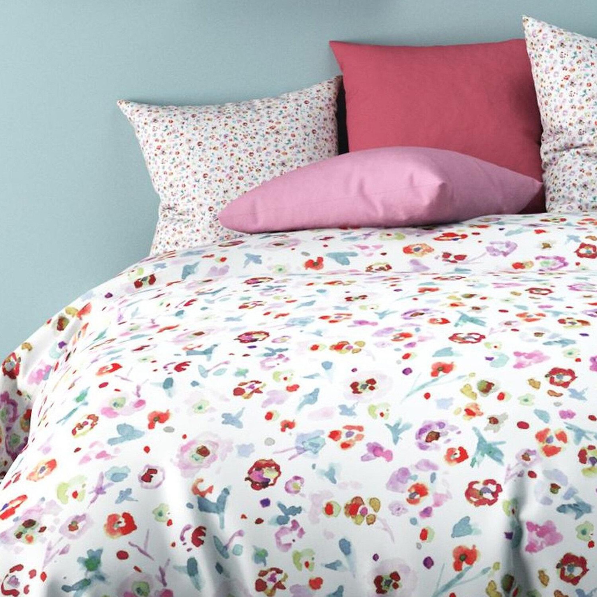 Voir la diapositive 3 : Les Ateliers du Linge Parure housse de couette 100% coton liberty