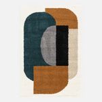 SWEEEK Tapis intérieur shaggy, motifs géométriques, multicolore. Coloris disponibles : Multicolore