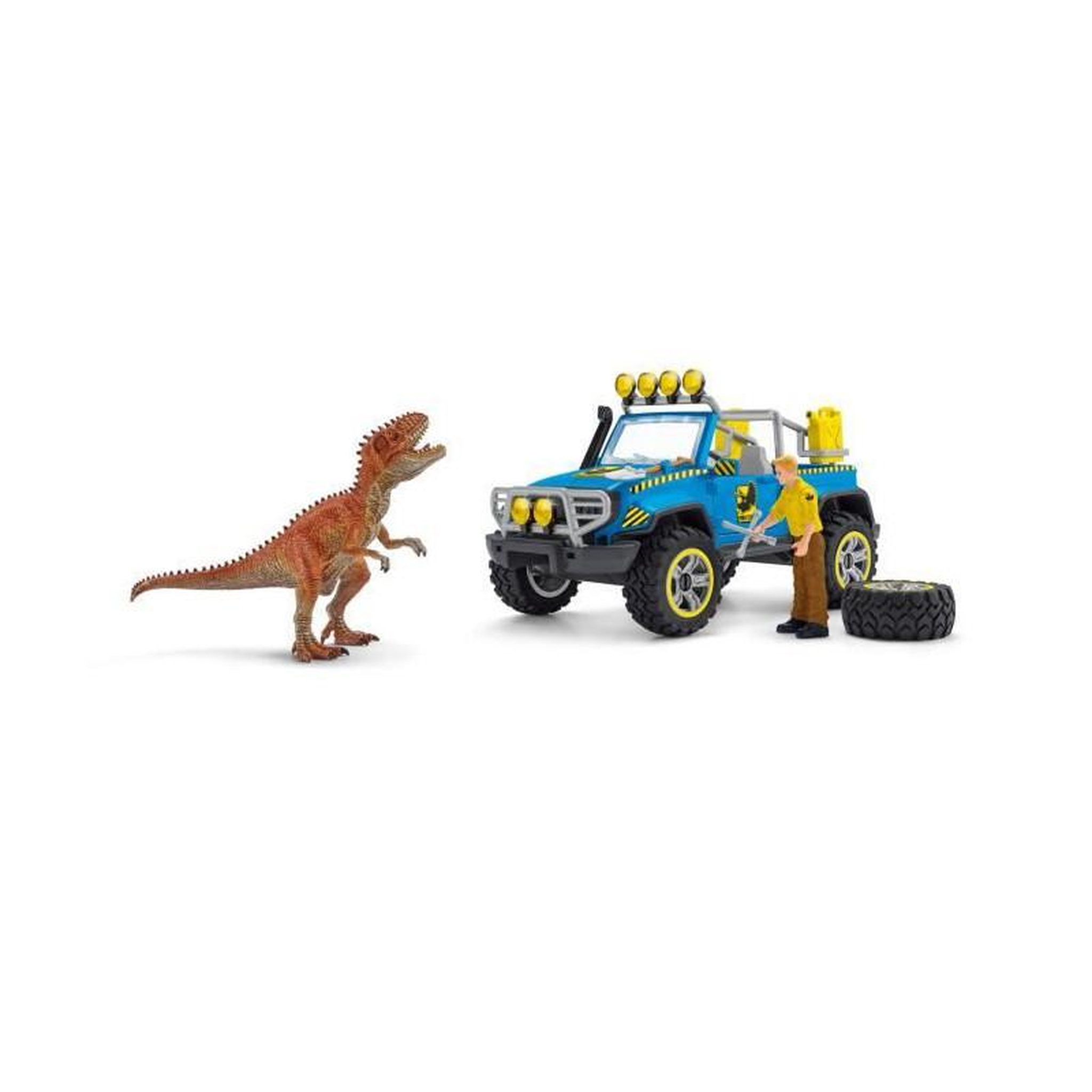Voir la diapositive 4 : Schleich Schleich - Voiture tout-terrain avec avant-poste Dino - 41464