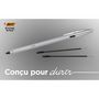 Voir la diapositive 5 : BIC Lot de 1 stylo bille métal rechargeable pointe moyenne 1.0mm + 2 recharges CRISTAL RE NEW bleu