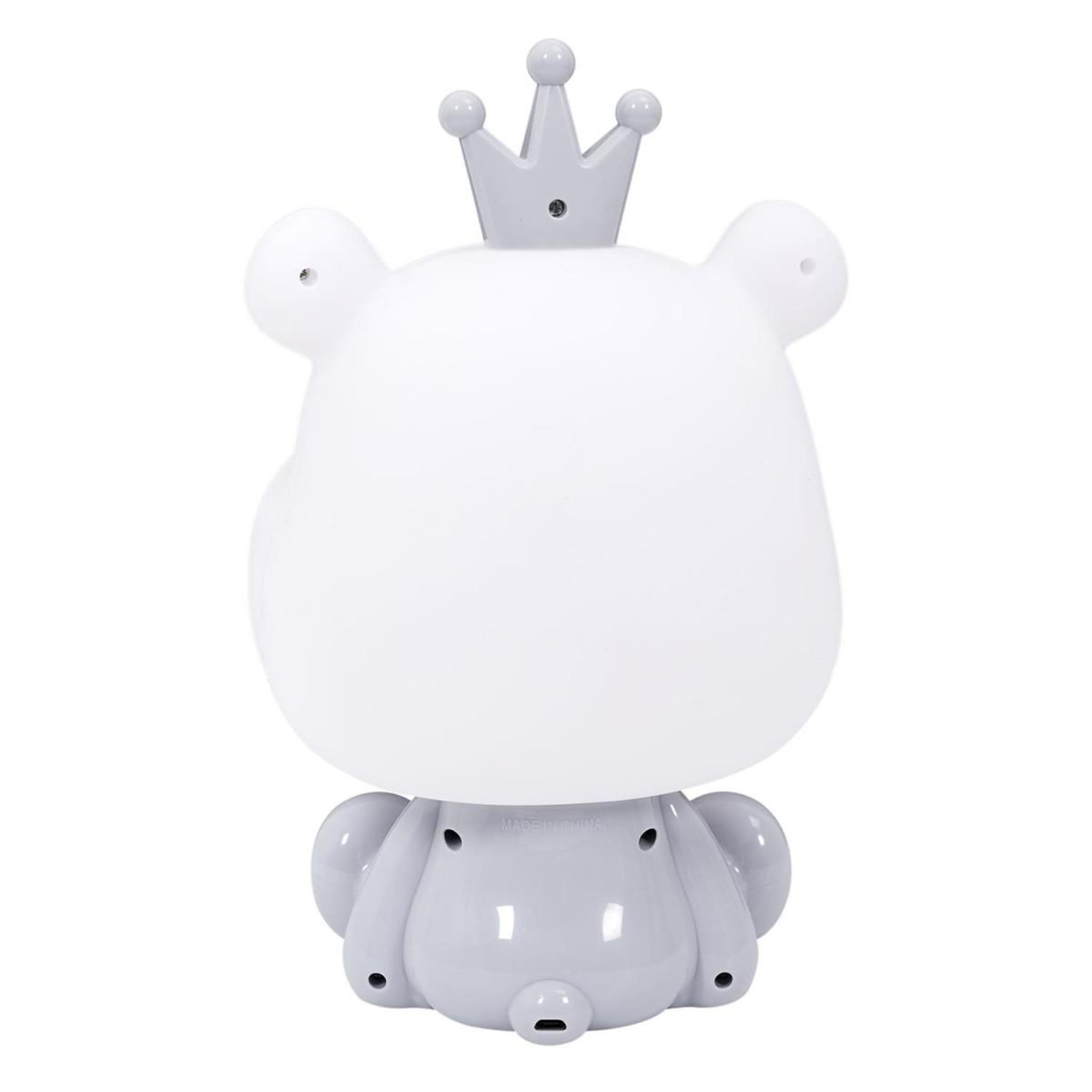 Voir la diapositive 2 : HOME DECO KIDS Lampe veilleuse  hippopotame  25cm blanc & gris