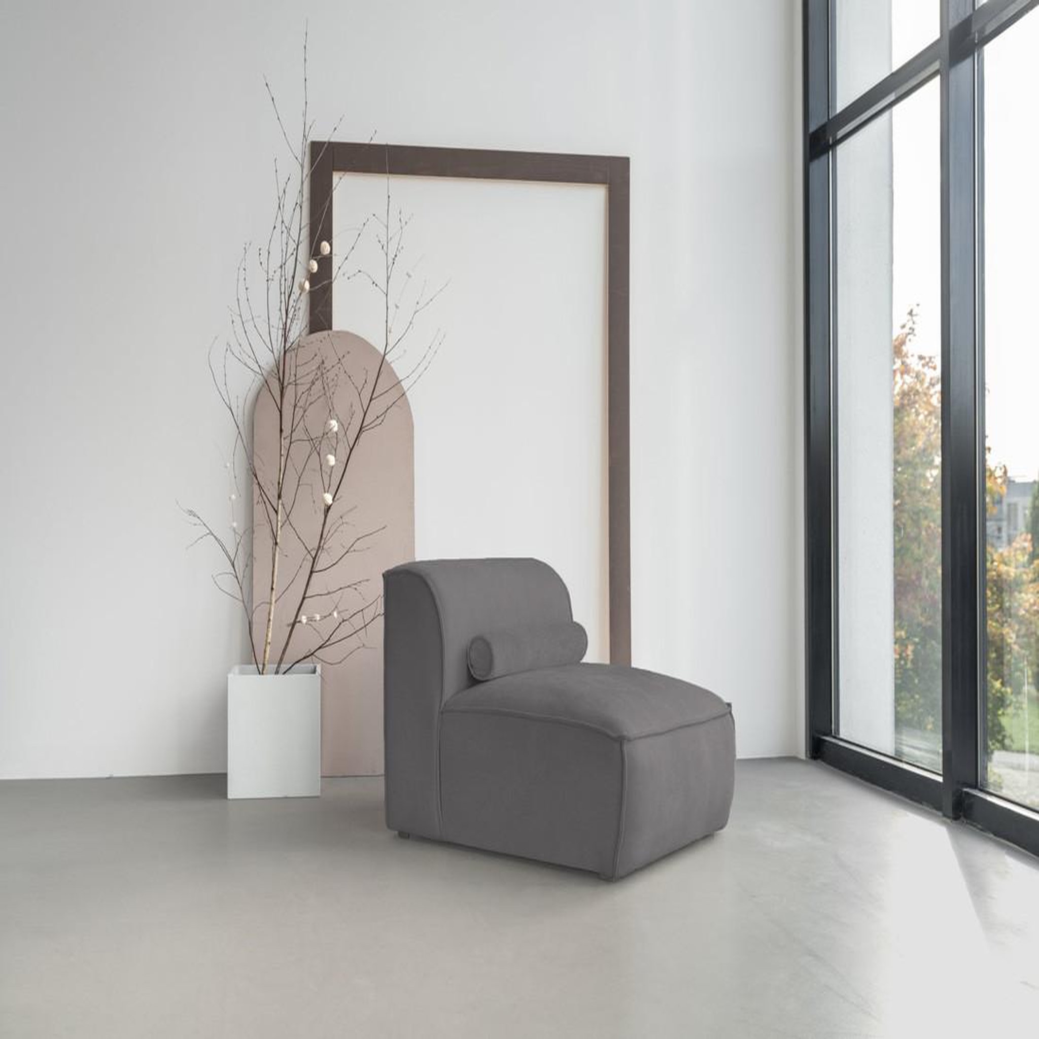 Voir la diapositive 4 : BEST MOBILIER Felix - module d'assise en tissu texturé