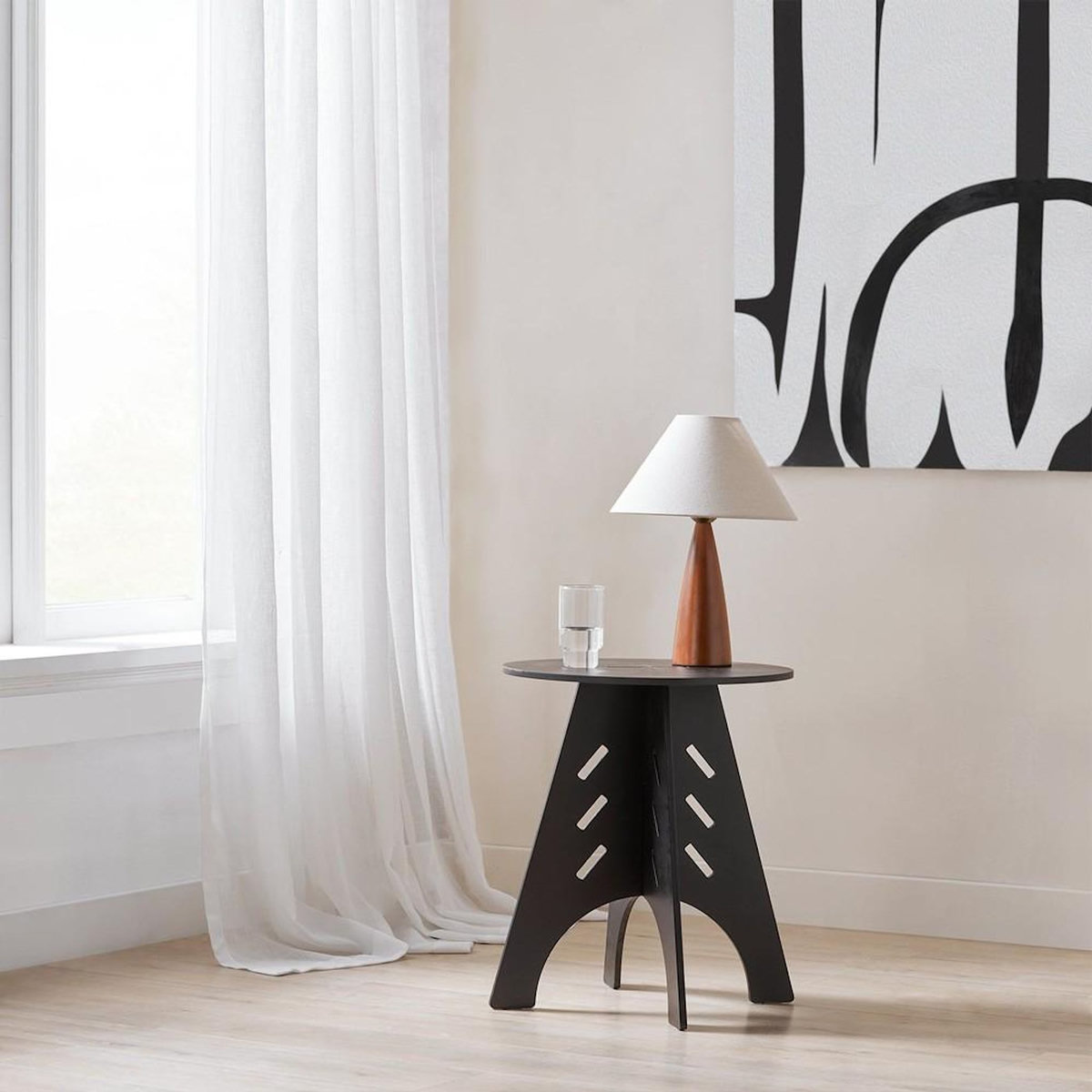 SOBUY SoBuy - Table D'appoint - Brun Clair - 46.46.5x36x55cm - Moderne - HFBT01