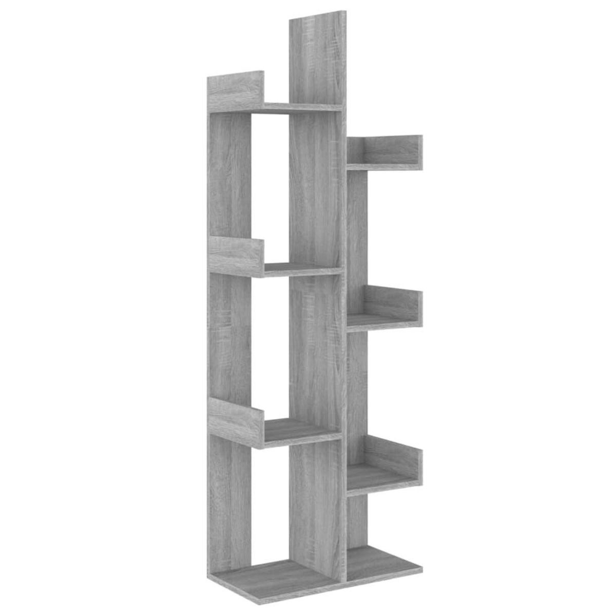 VIDAXL Bibliotheque 48x25,5x140 cm Sonoma gris Bois d'ingenierie