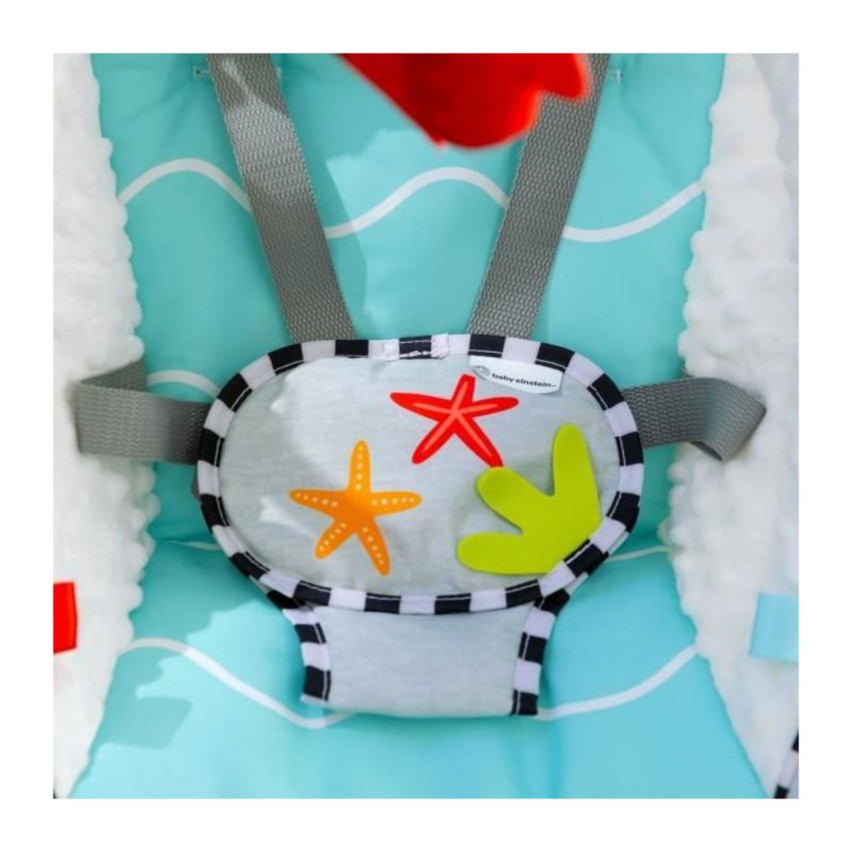 BABY EINSTEIN BABY EINSTEIN Balancelle Ocean Explorers, légere et compacte, siege pivotant a 180°, jouets inclus, modele Curious Comfort