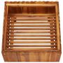Voir la diapositive 3 : VIDAXL Lit sureleve de jardin 50x50x25 cm Bois massif d'acacia