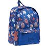 Voir la diapositive 2 : LES PETITES BOMBES Sac à dos 1 compartiment bleu motifs fleurs