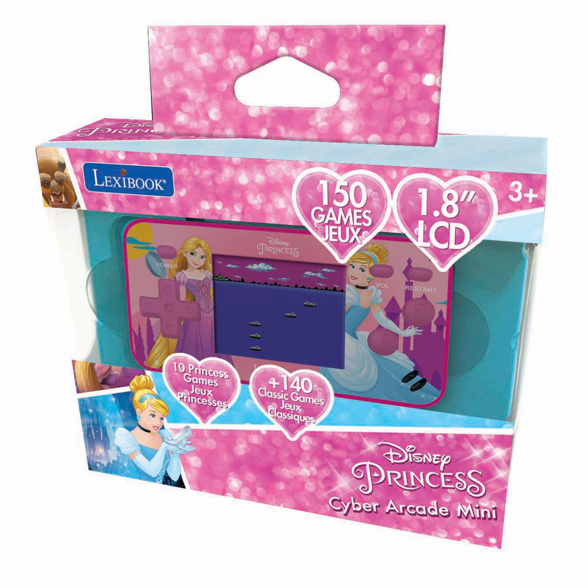 Voir la diapositive 3 : Lexibook Mini Console de jeux portable couleur Disney Princesse Cyber Arcade Pocket