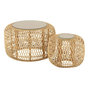 Voir la diapositive 1 : Paris Prix Lot de 2 Tables Basses Gigognes  Africa  80cm Naturel