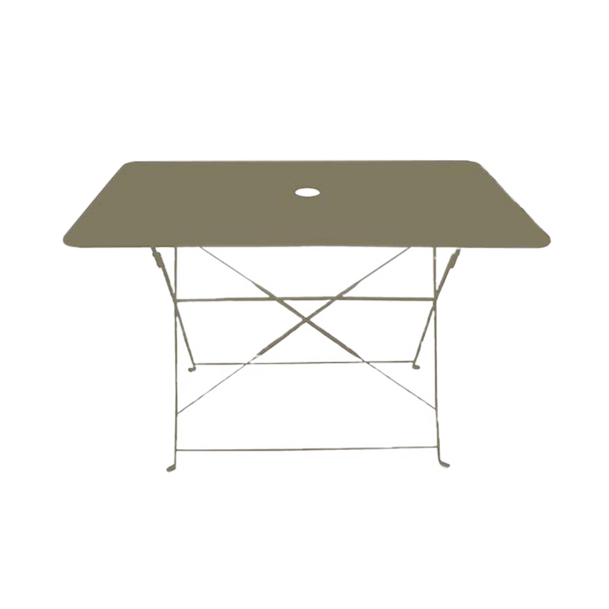 Chalet & jardin Ensemble repas Bistrot dépliant métal - Table + 4 Chaises - Taupe