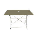 Chalet & jardin Ensemble repas Bistrot dépliant métal - Table + 4 Chaises - Taupe