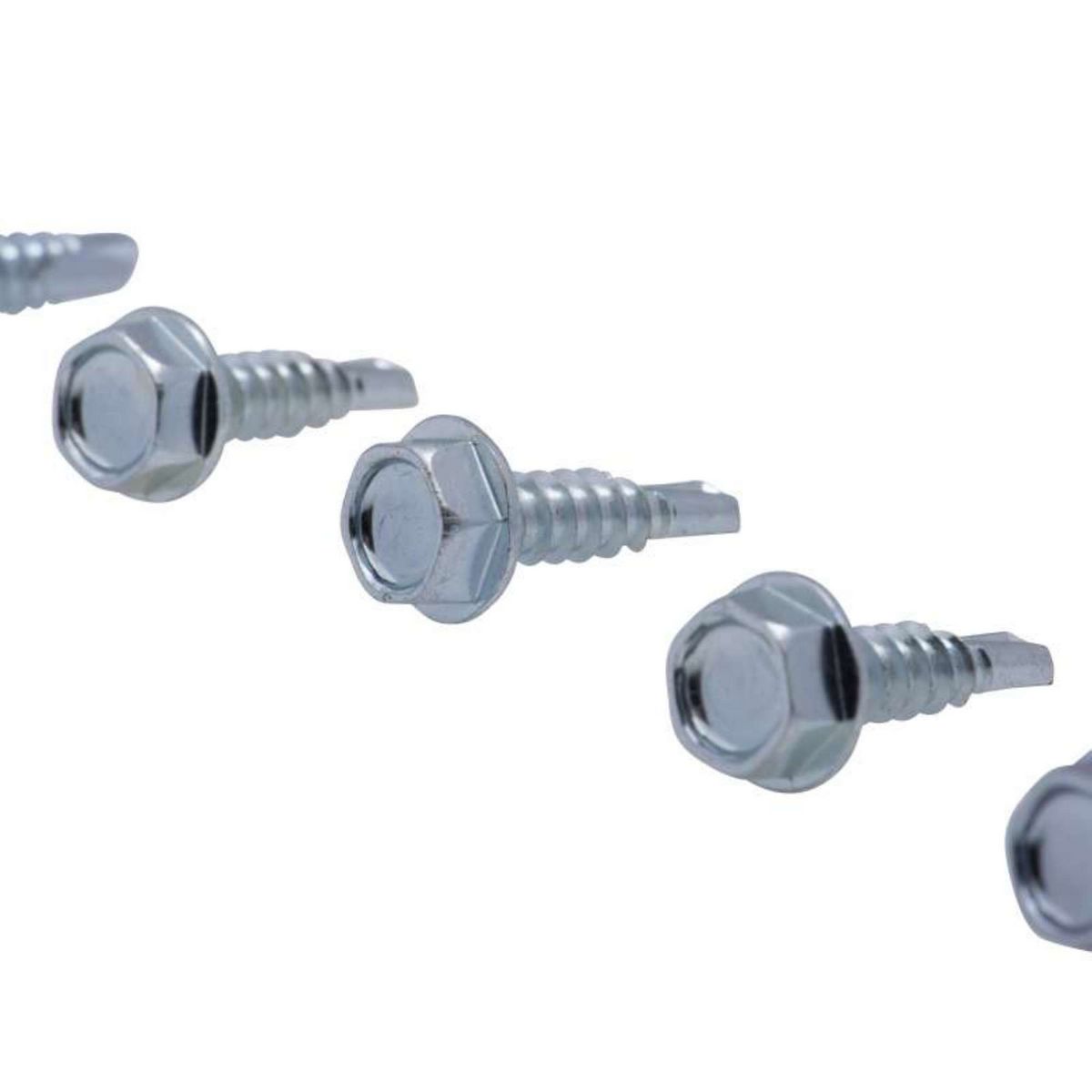  Vis autoperceuse tête hexagonale zinguée Vissal 4,2 x 13 mm  lot de 28 vis