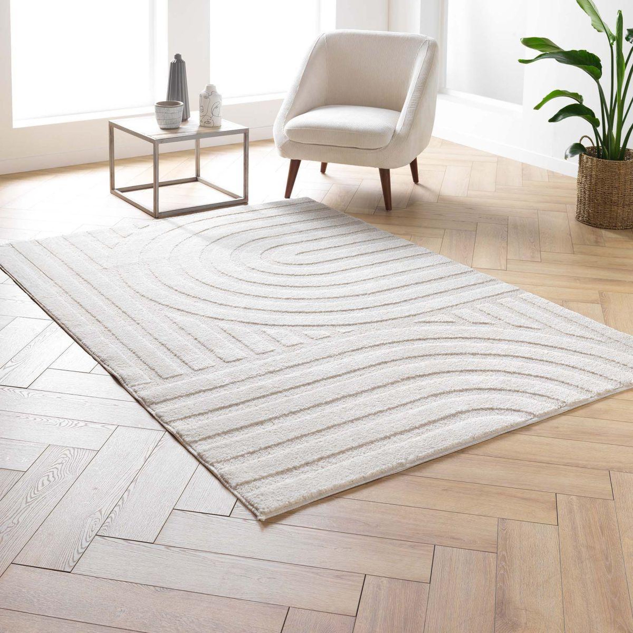 Voir la diapositive 4 : Douceur d'Intérieur Tapis déco en relief  maximus  160x230cm naturel
