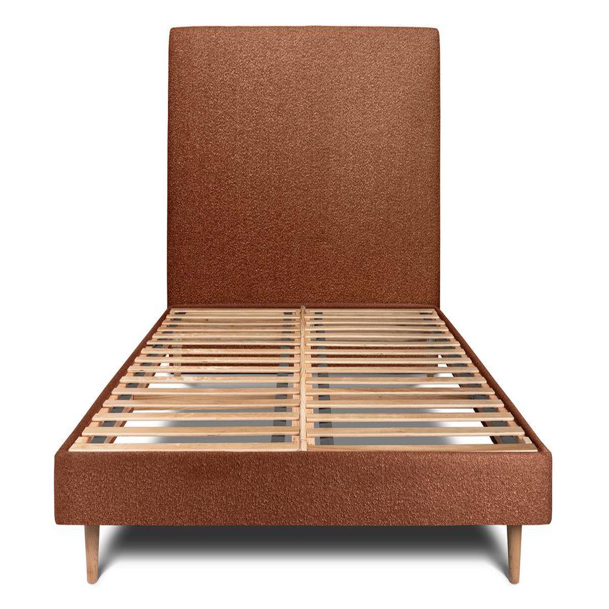 Voir la diapositive 1 : Sommeil de Plomb Lit avec tête de lit tapissier bouclette et sommier kit - Hauteur totale : 29cm