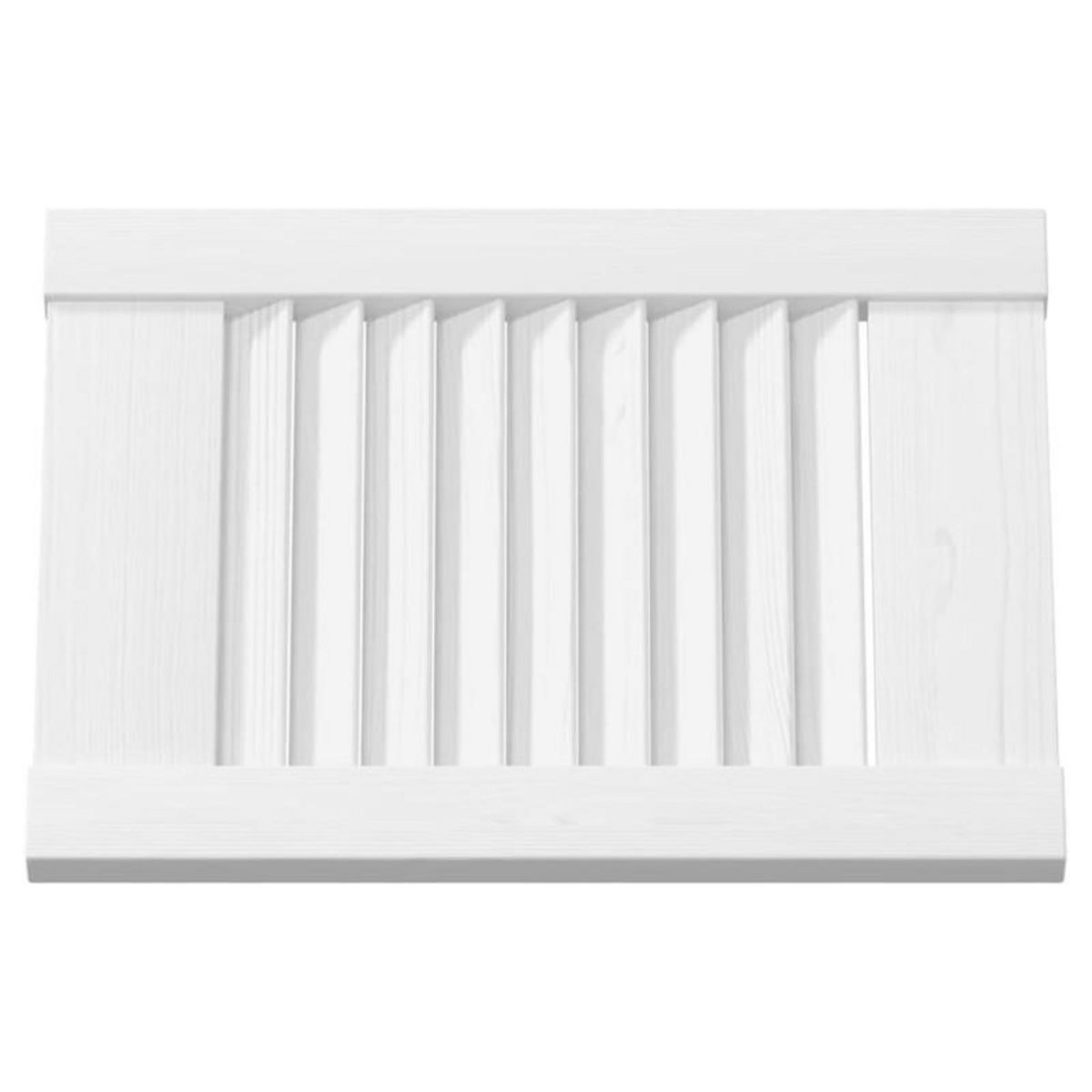 VIDAXL Portes d armoire à persiennes 2 pcs blanc 39,5x29,5 cm