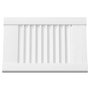 Voir la diapositive 6 : VIDAXL Portes d armoire à persiennes 2 pcs blanc 39,5x29,5 cm